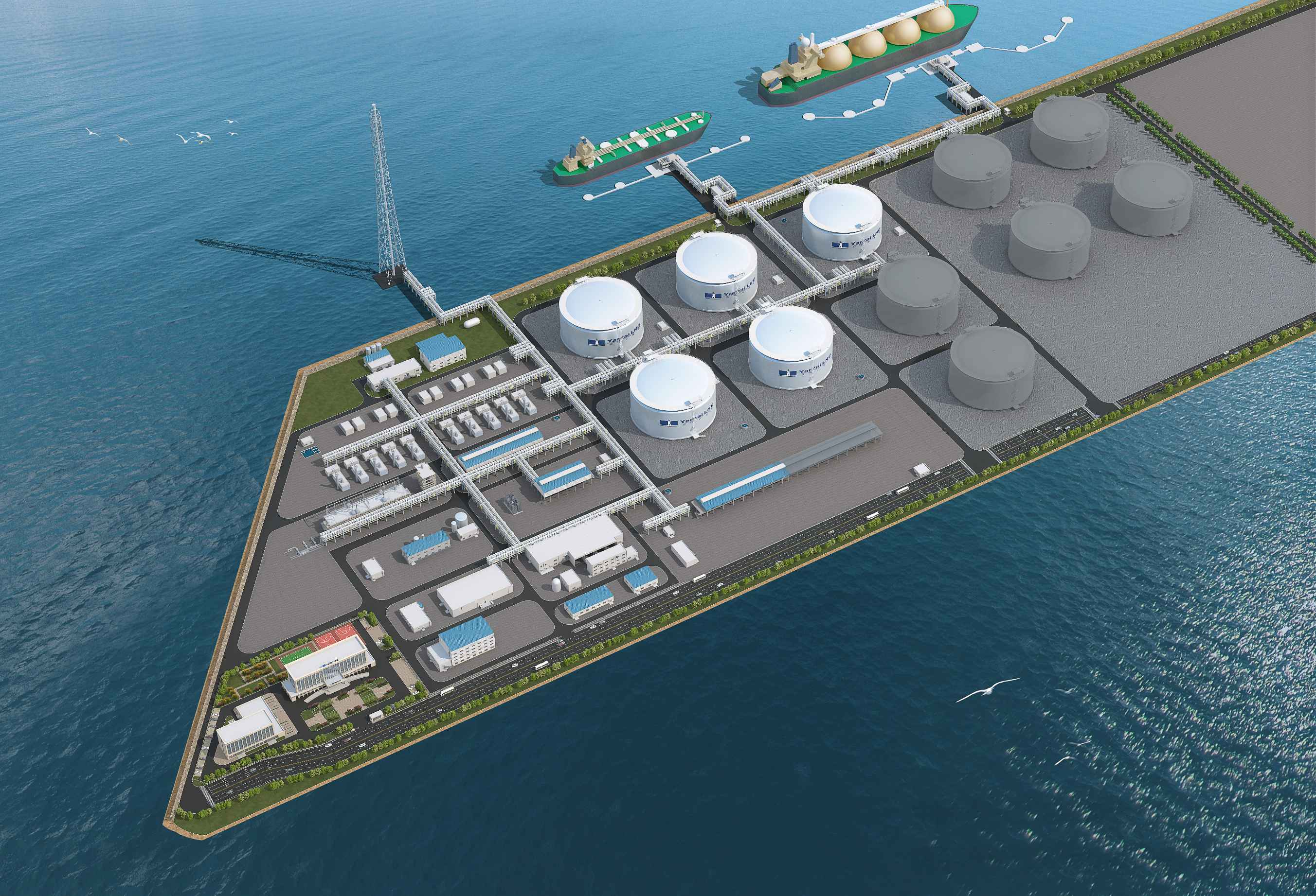 煙臺港西港區(qū)液化天然氣（LNG）項目（山東）