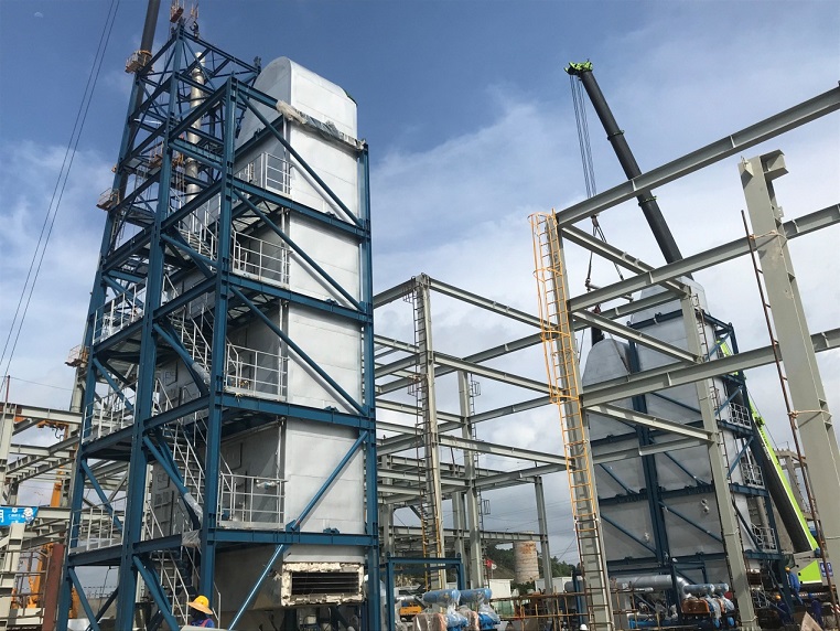 TCC Guangxi Huayi Project’s Denitration Skid Installation was on Site