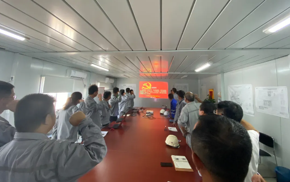 天辰公司廣西華誼項目現(xiàn)場開展“黨建共建促生產(chǎn)”活動